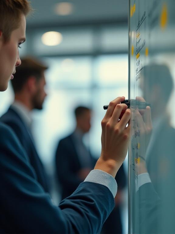 Executive team participating in a strategy formulation workshop